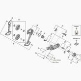 Shimano Rdm6100 Bracket Axle Unit Spares & Accessories